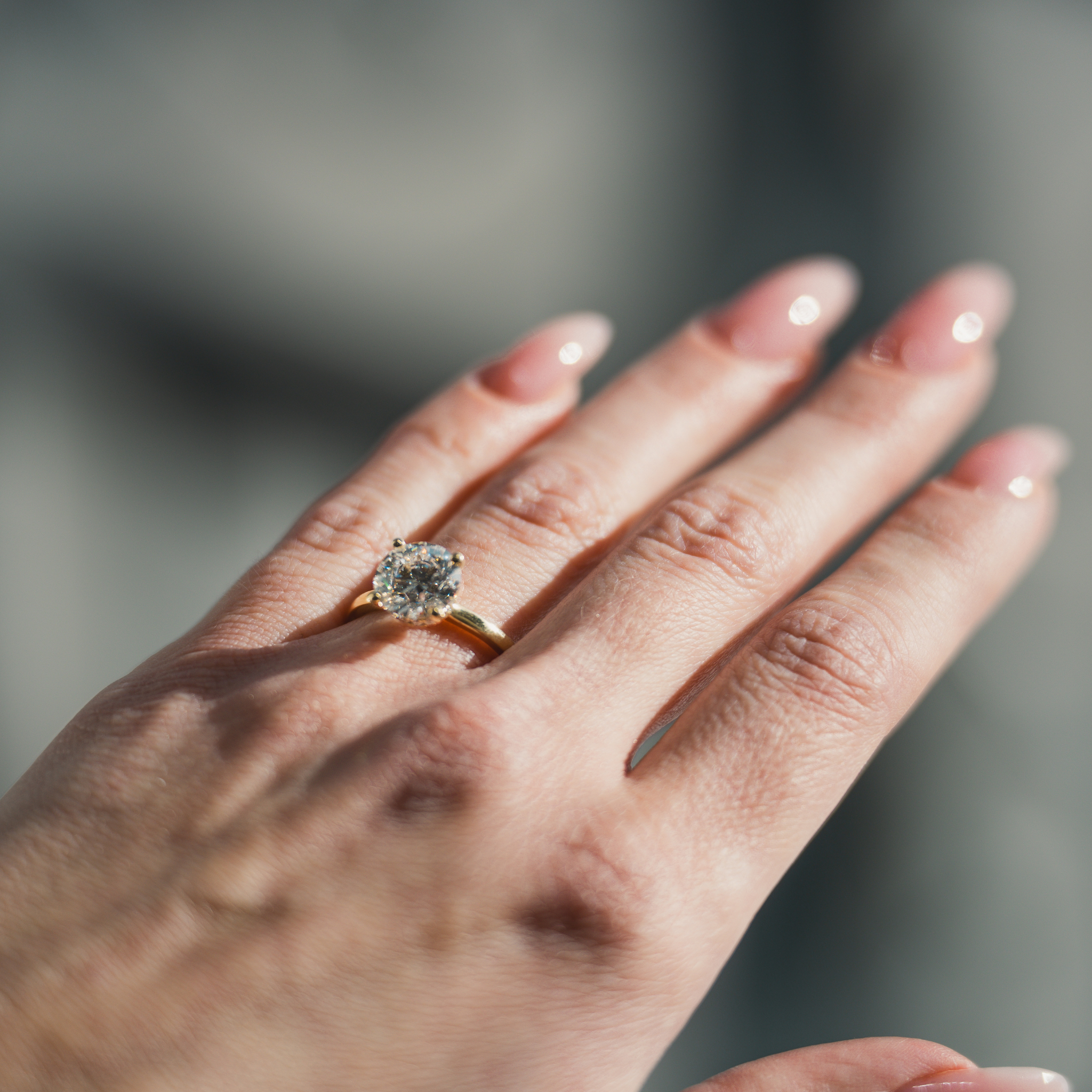 Lab Grown Solitaire Engagement Ring with Hidden Halo-Bijoux Village Fine Jewellers