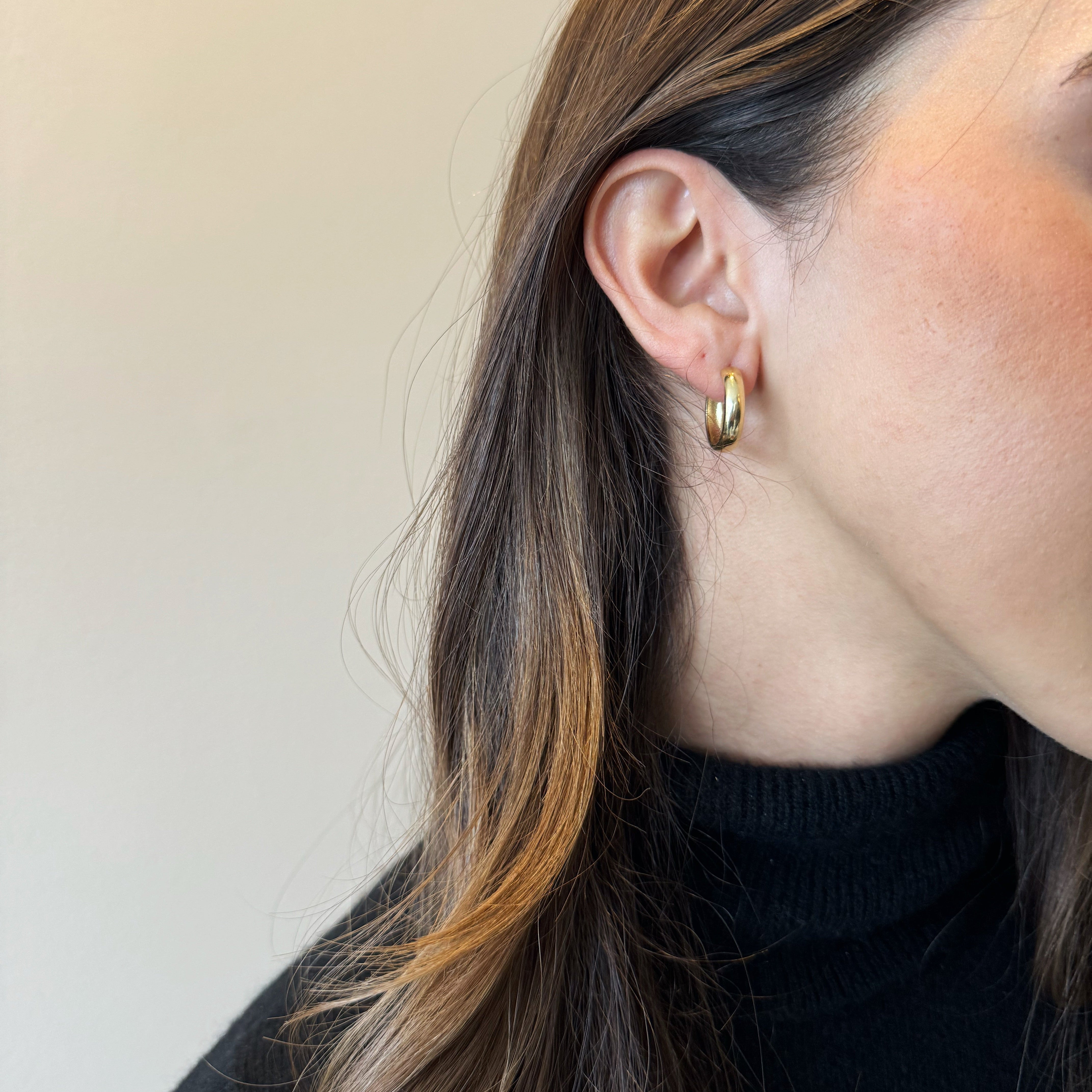 Classic Huggie Hoop Earrings-14 Karat-Bijoux Village Fine Jewellers