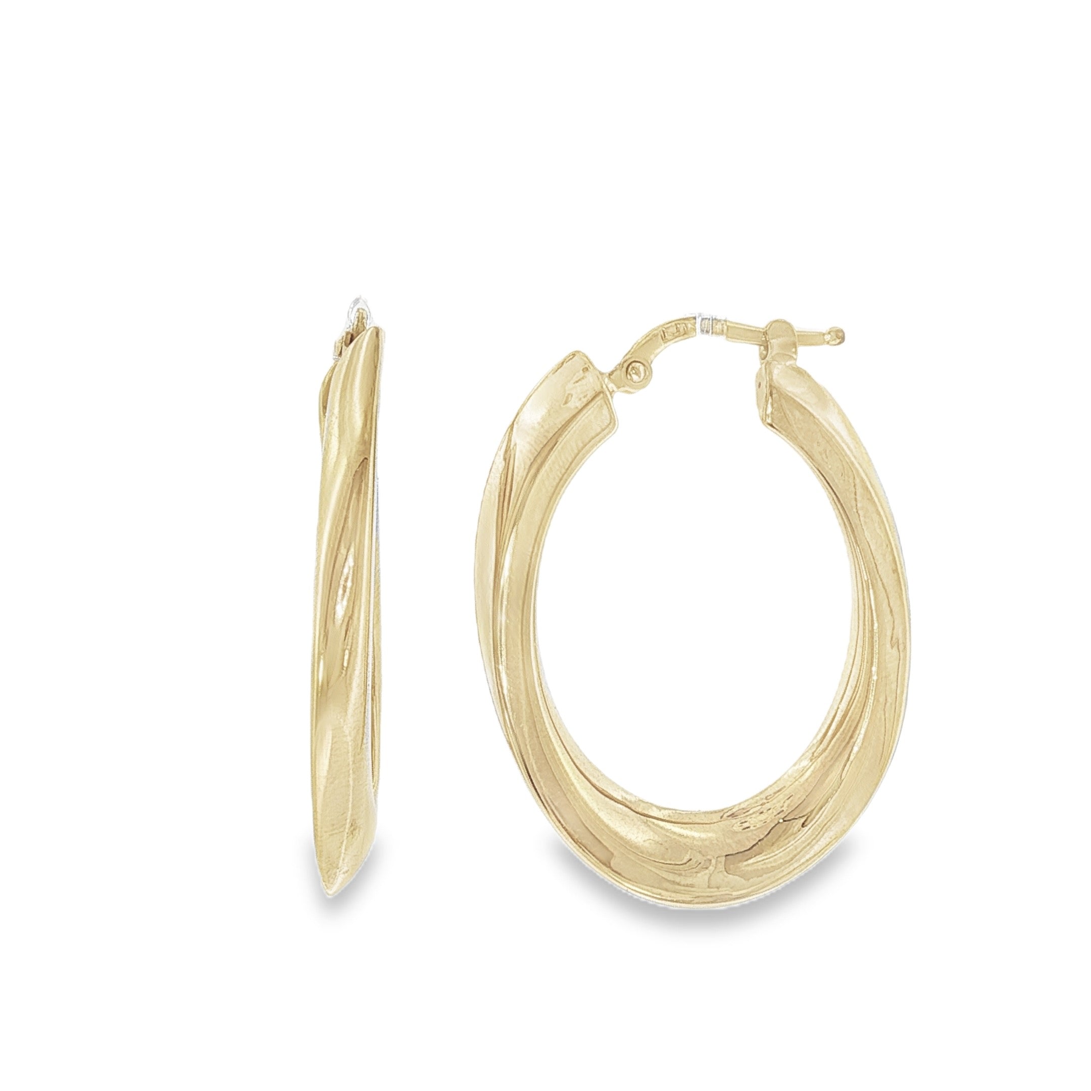 Marquise-Cut Hoop Earrings-Bijoux Village Fine Jewellers