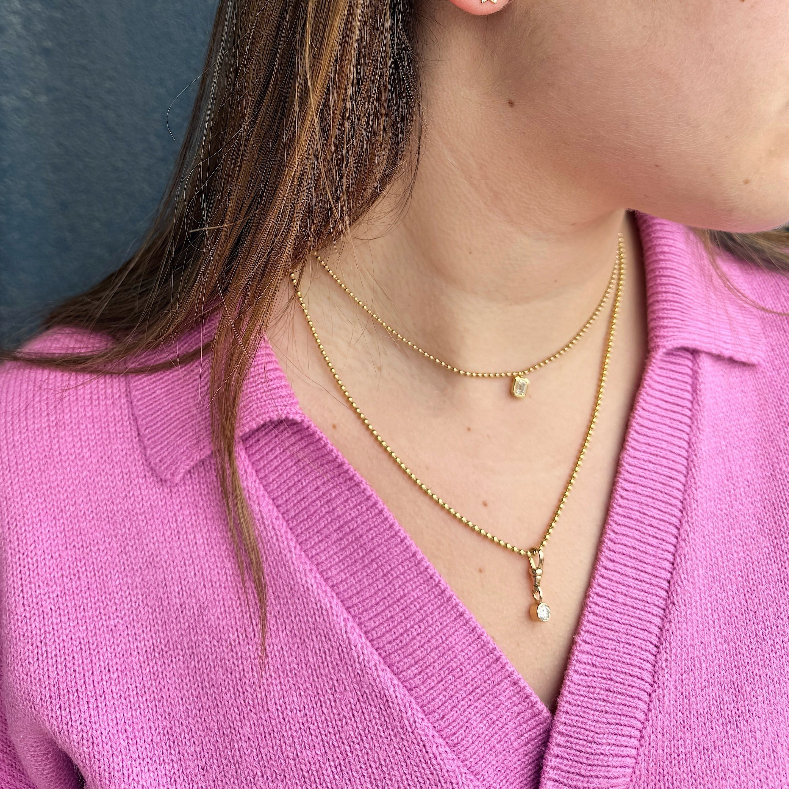 14K Gold Ball Bead Chain - 20 inch-Bijoux Village Fine Jewellers