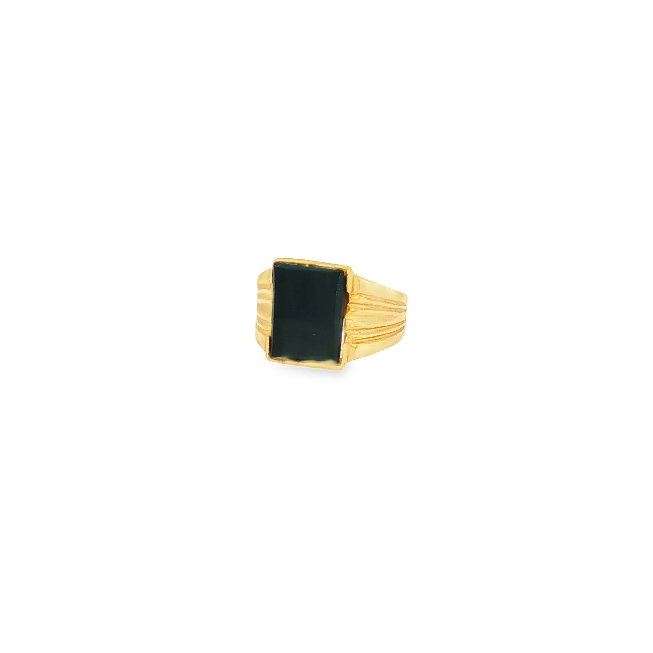 Antique Black Onyx Signet Ring-Bijoux Village Fine Jewellers