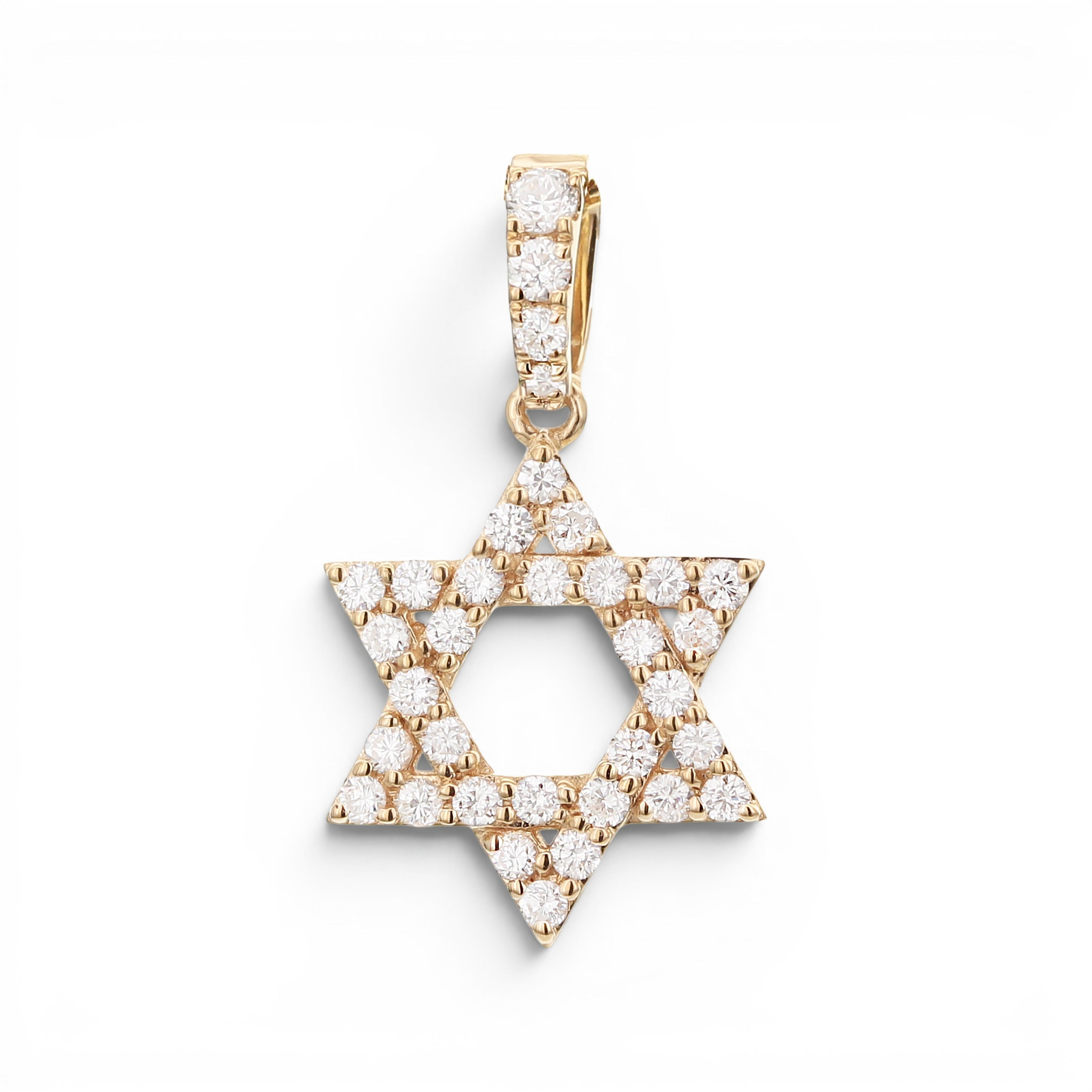 Diamond Star of David Pendant (0.20 CTs)-Bijoux Village Fine Jewellers