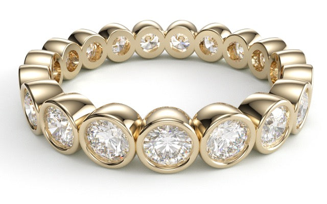 Bezel Set Diamond Ring-Bijoux Village Fine Jewellers