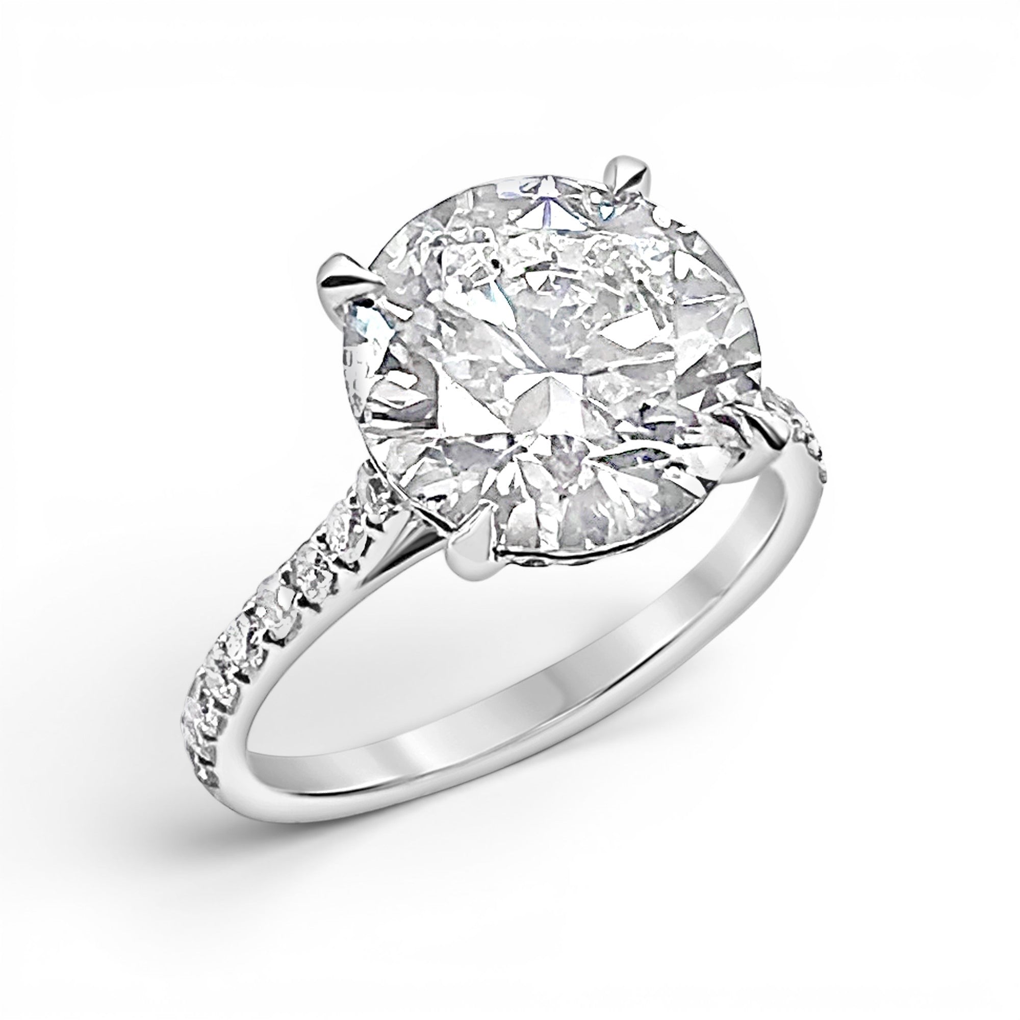 Classic Round Brilliant Diamond Engagement Ring-Bijoux Village Fine Jewellers