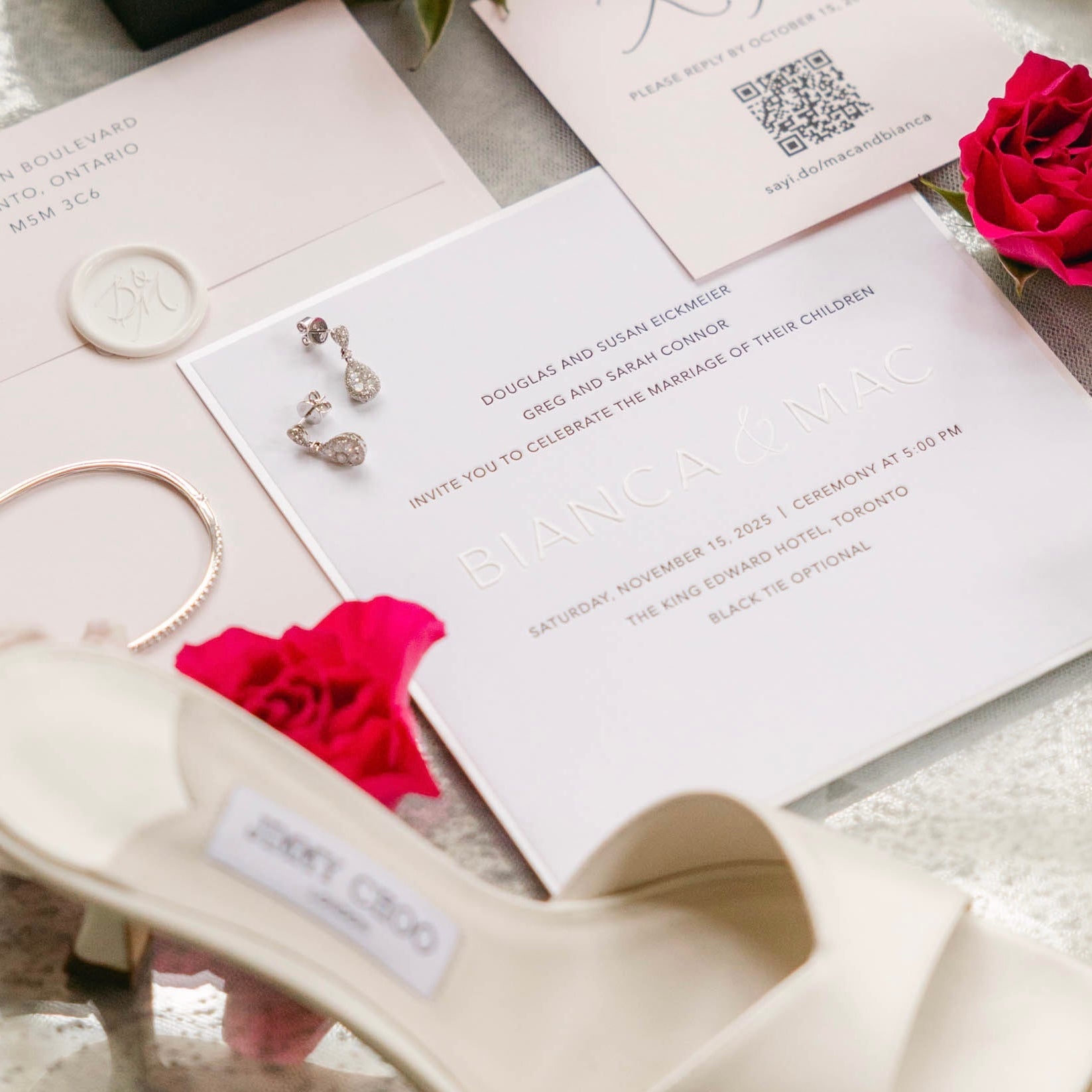 Pear-Shape Cluster Diamond Drop Earrings – 14K White Gold | 1.55 cts-Bijoux Village Fine Jewellers