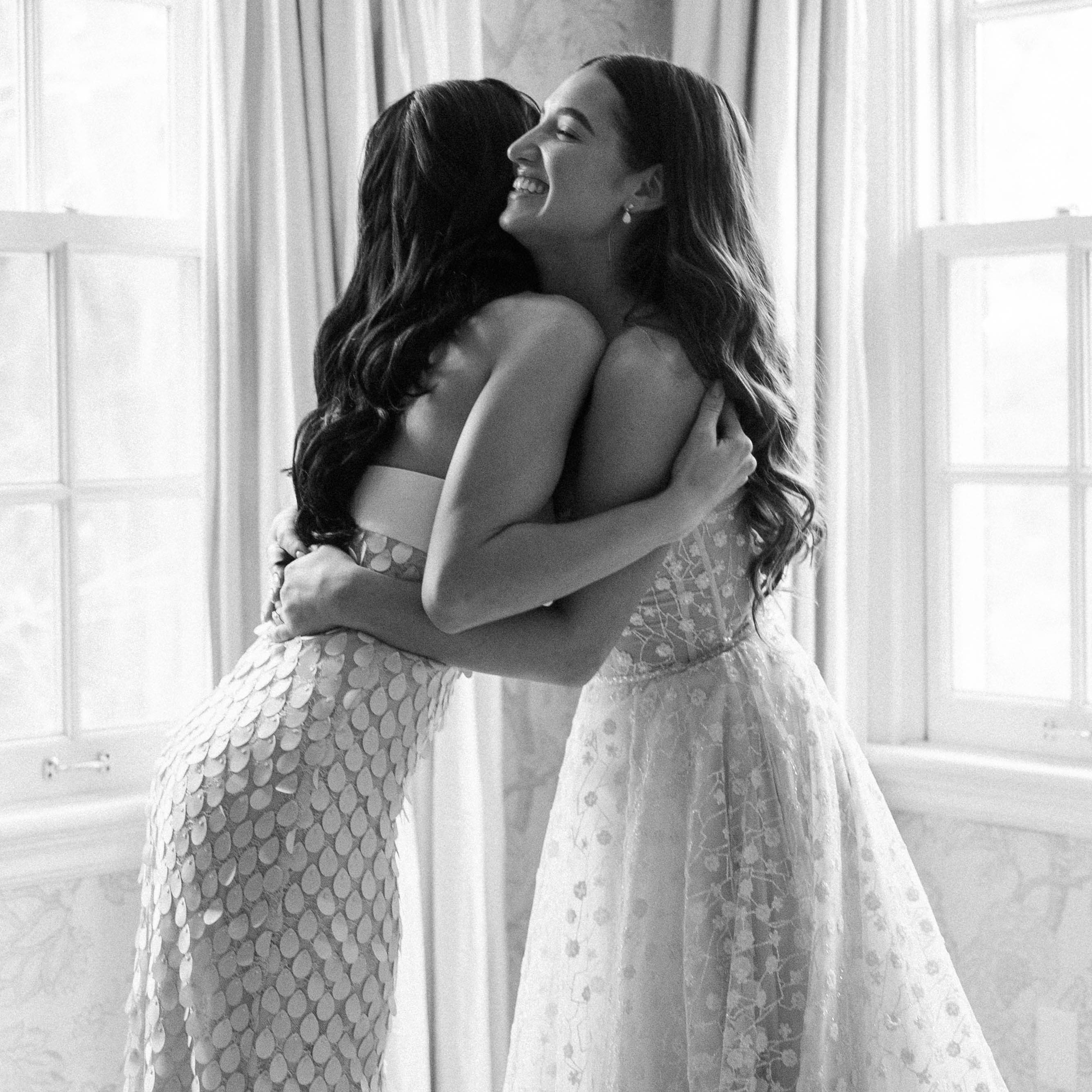 Pear-Shape Cluster Diamond Drop Earrings – 14K White Gold | 1.55 cts-Bijoux Village Fine Jewellers