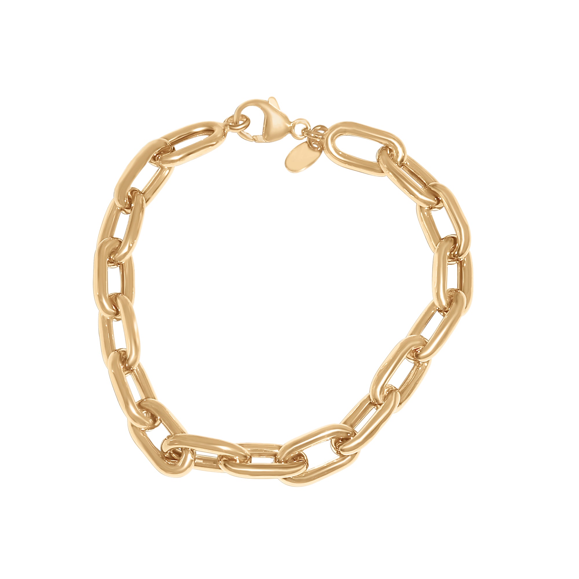 Yellow Gold Classic Link Bracelet-14 Karat-Bijoux Village Fine Jewellers