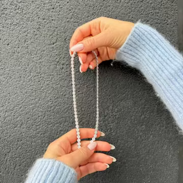 Luxe Round Tennis Necklace-18 Karat-Bijoux Village Fine Jewellers