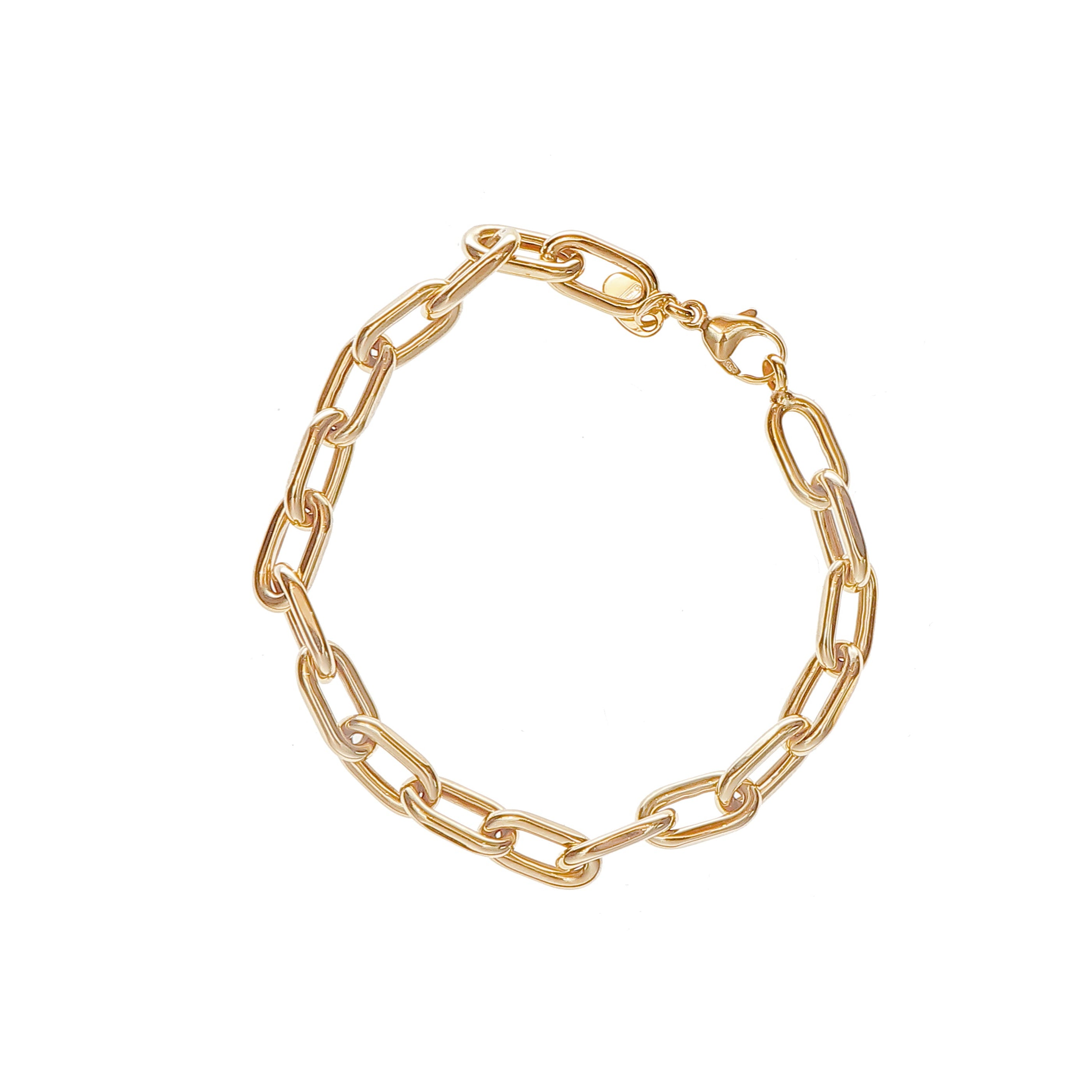Oval Link Gold Bracelet-Bijoux Village Fine Jewellers