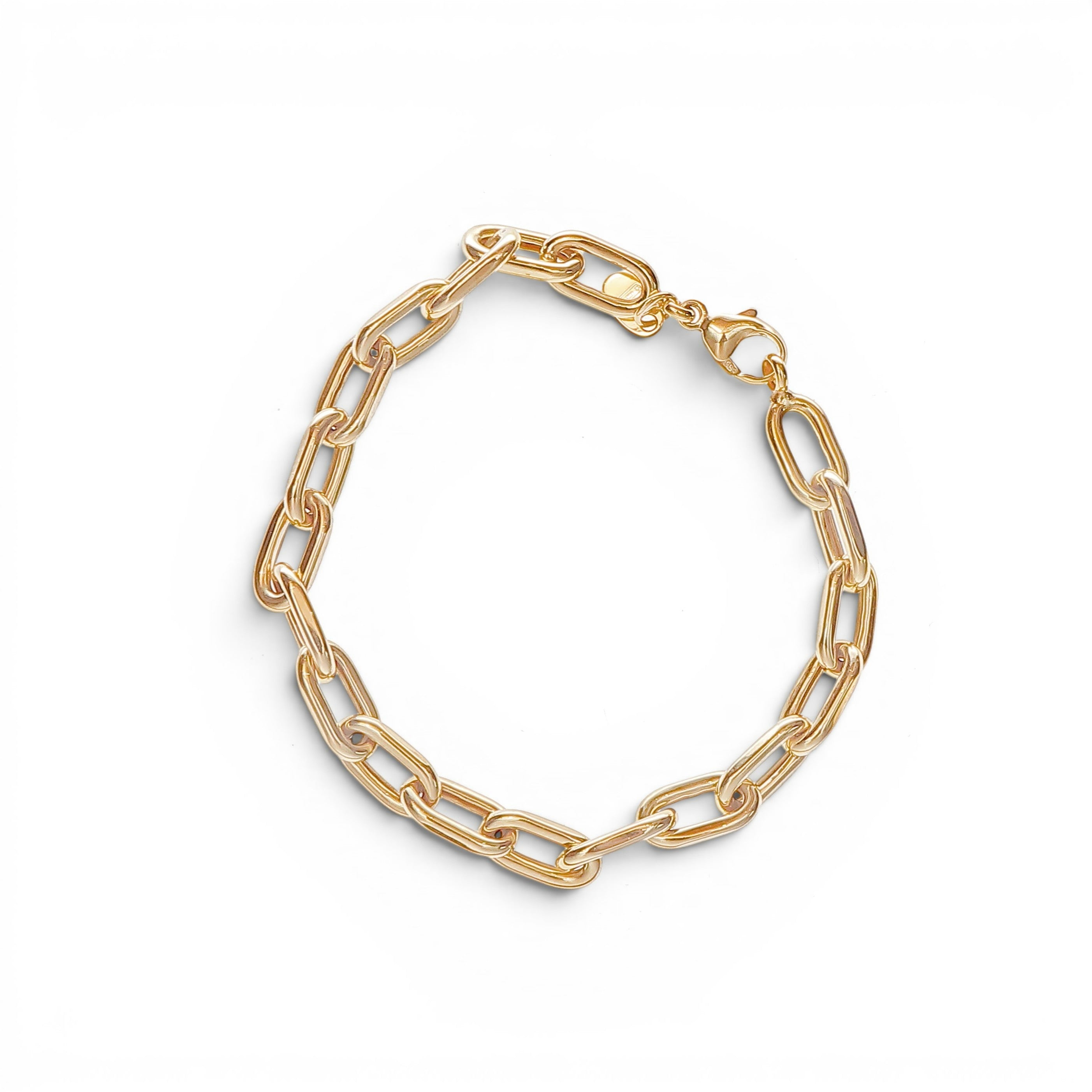 Oval Link Gold Bracelet-Bijoux Village Fine Jewellers