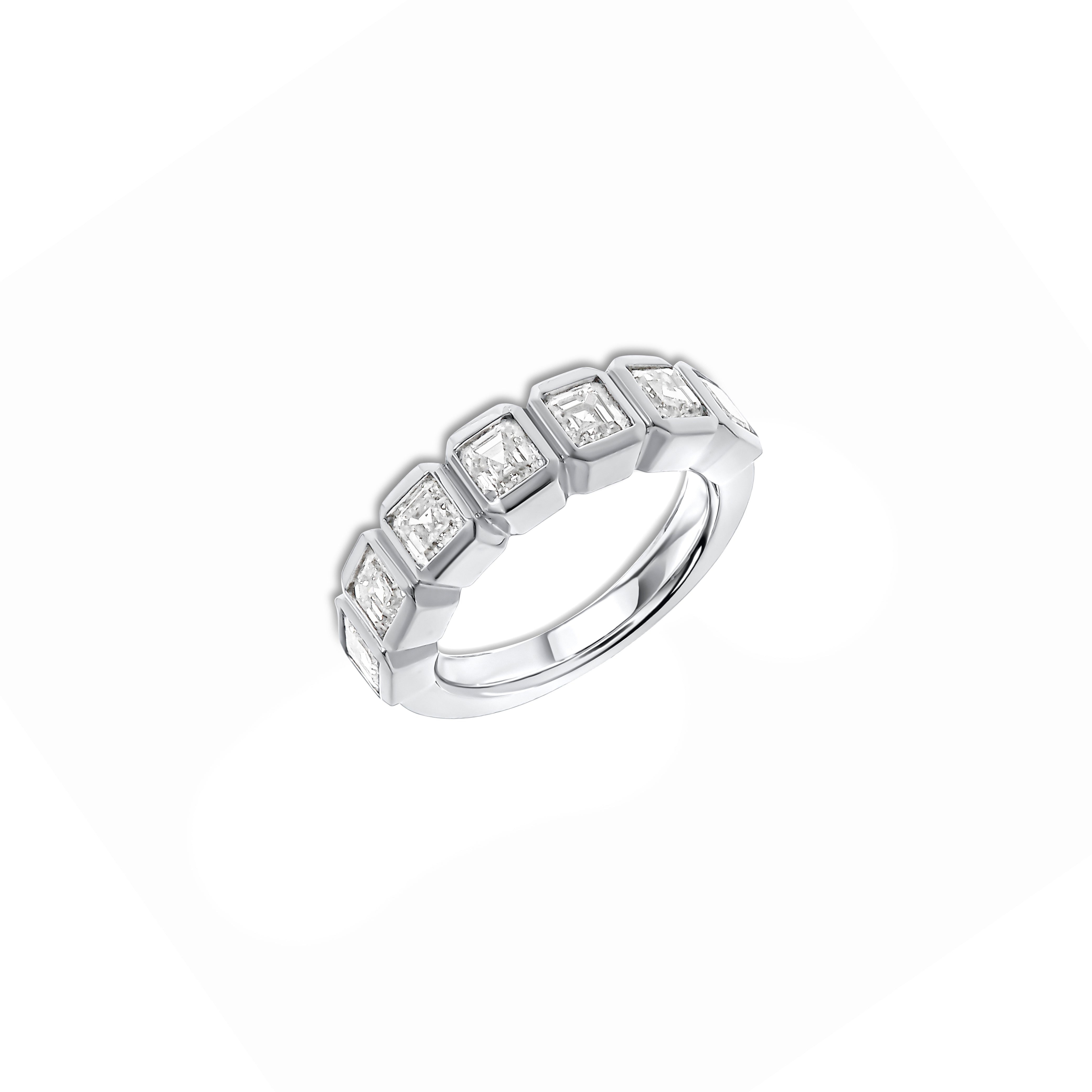 White Gold Half Eternity Band – 2.30 CTW-Diamond-Bijoux Village Fine Jewellers