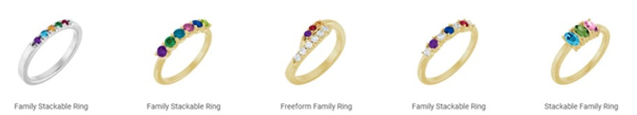 Family Birthstone Ring-Bijoux Village Fine Jewellers