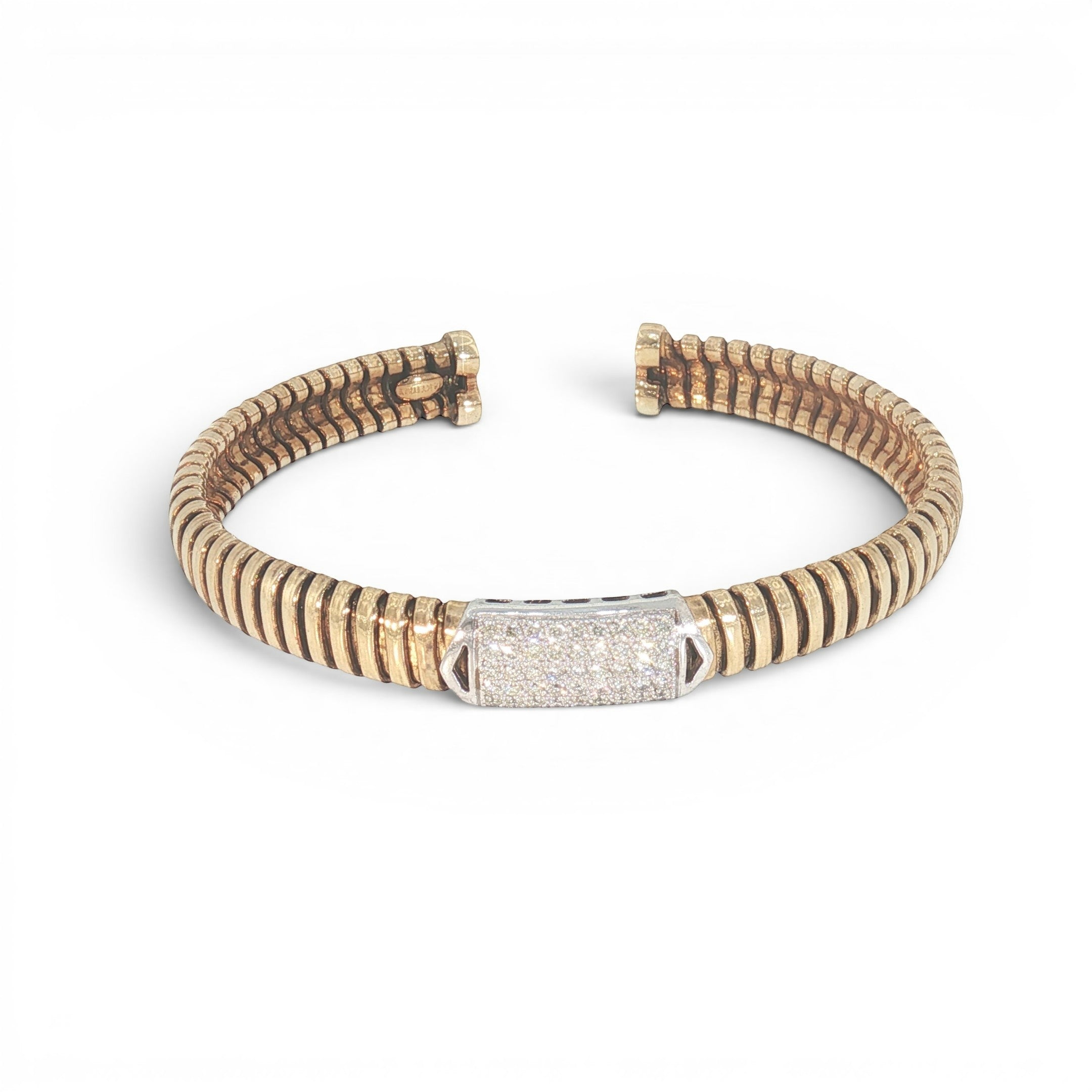 Diamond Bar Flex Bangle Bracelet-Bijoux Village Fine Jewellers