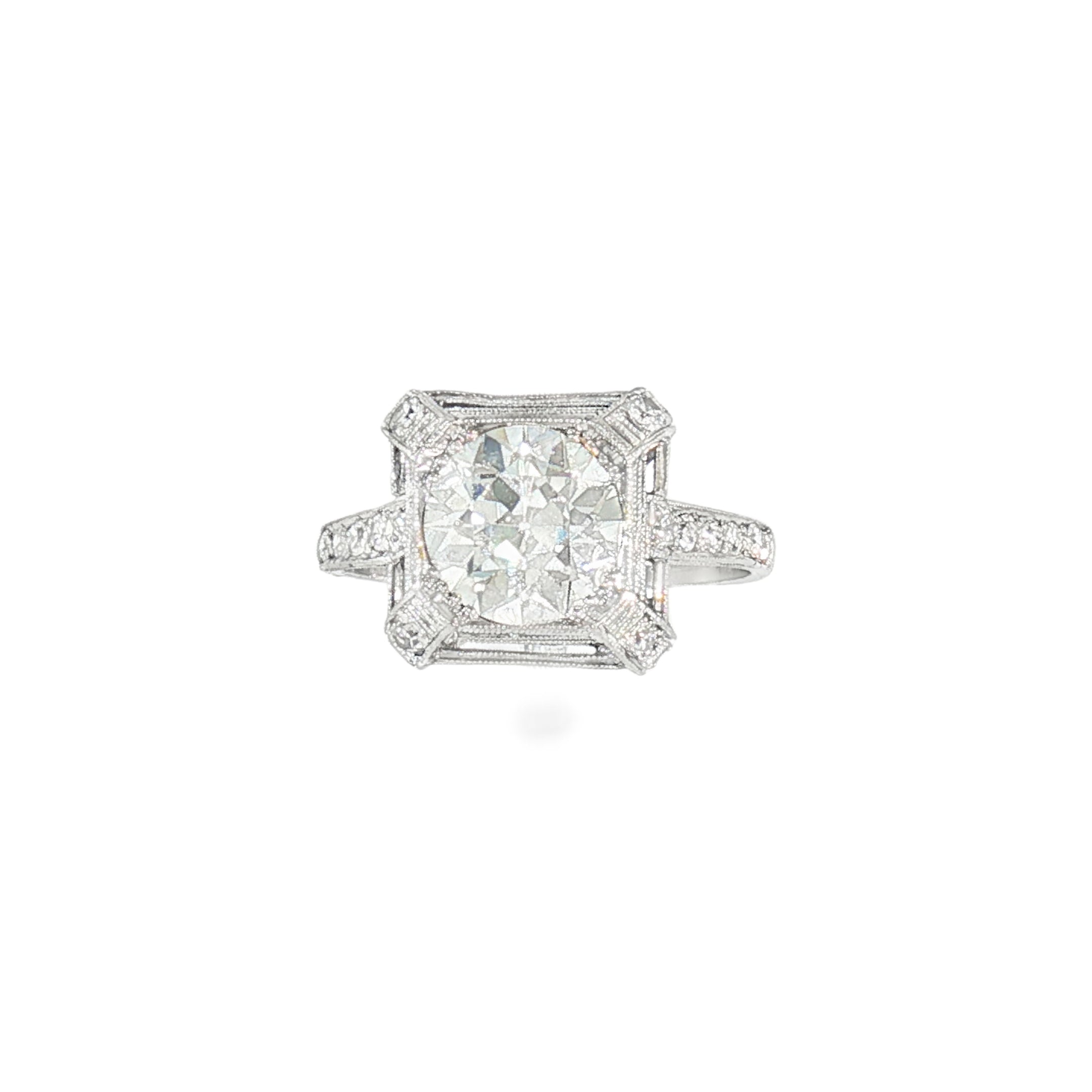 Antique European Cut Diamond Ring-Bijoux Village Fine Jewellers