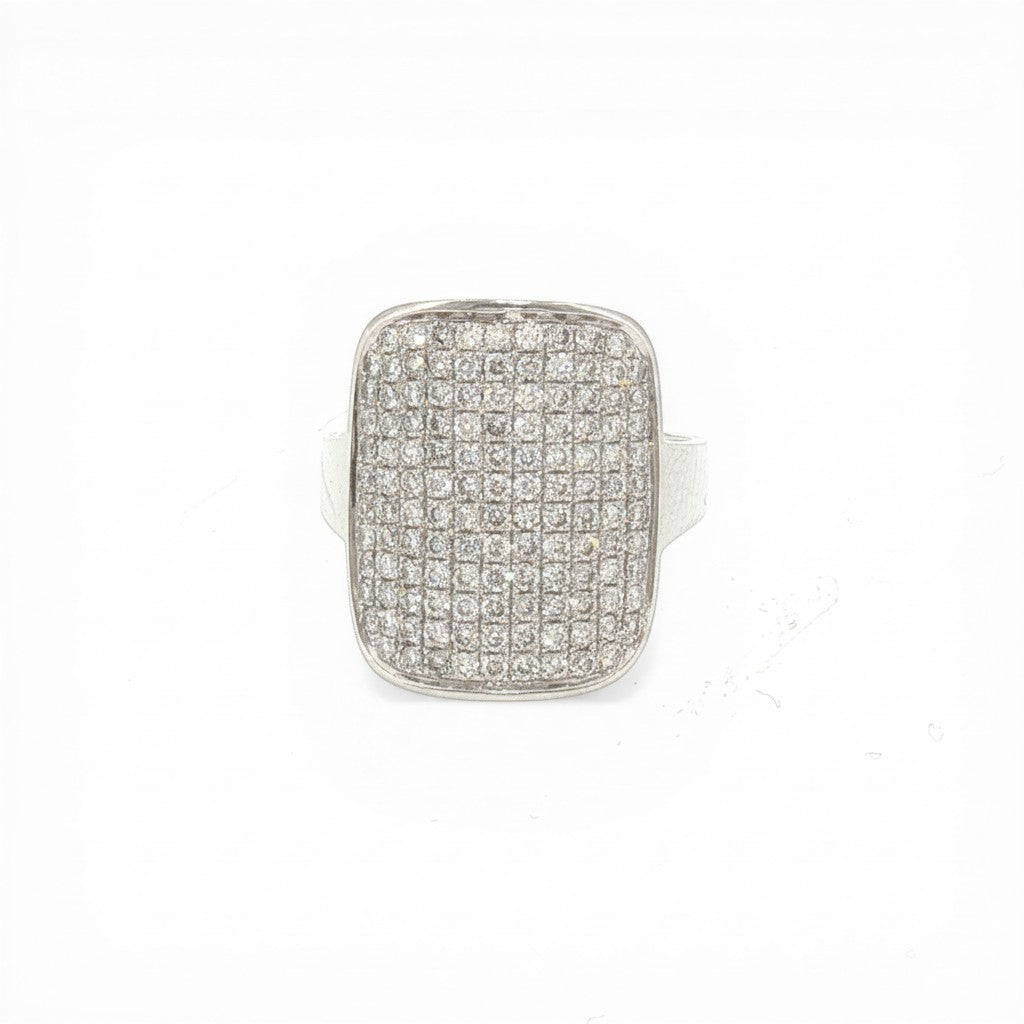 Pavé Diamond Wide Band Ring-Bijoux Village Fine Jewellers