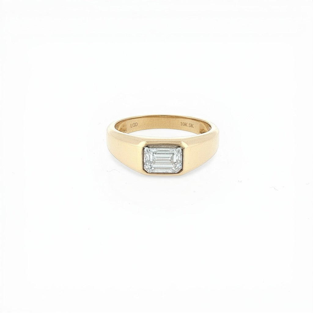 Bezel-Set Diamond Band-Bijoux Village Fine Jewellers