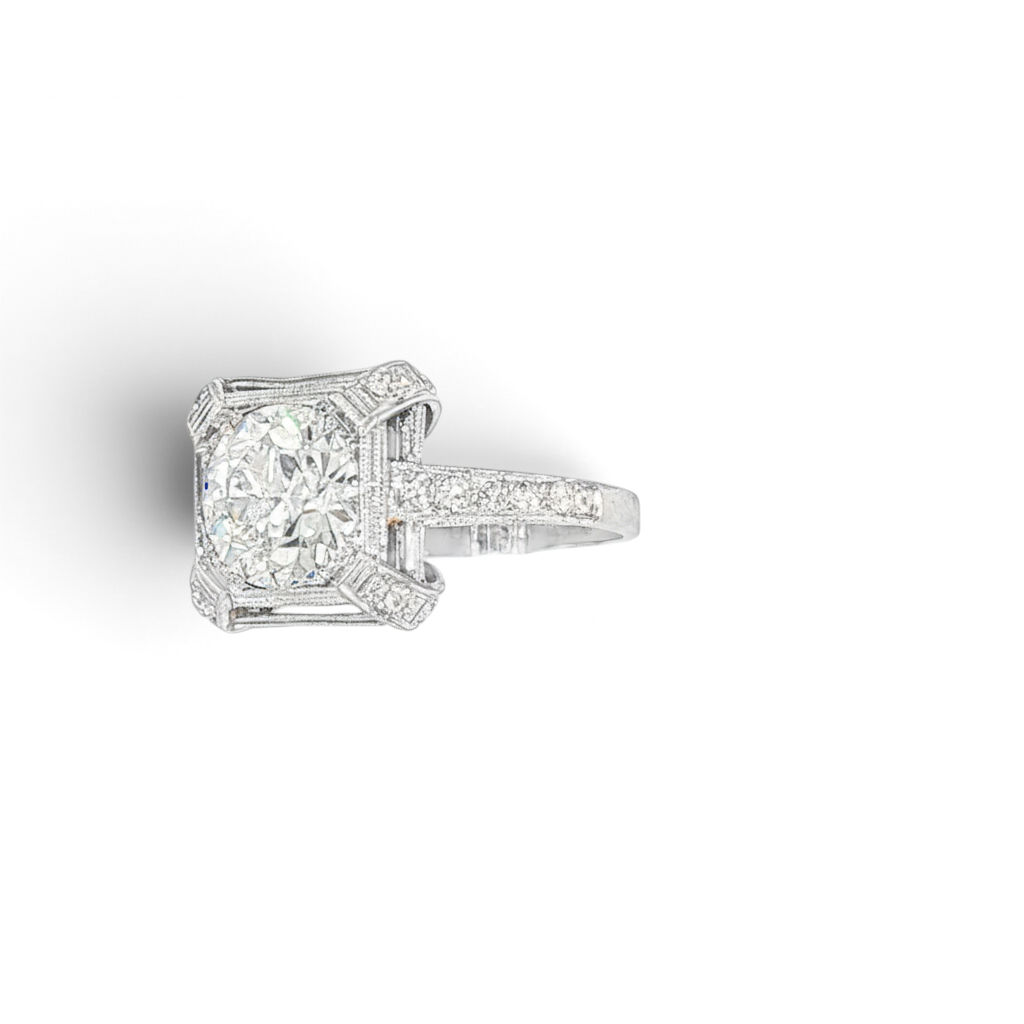 Antique European Cut Diamond Ring-Bijoux Village Fine Jewellers