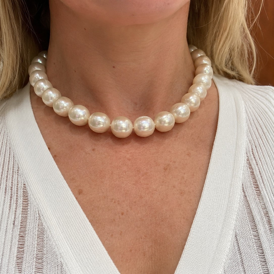 Classic Freshwater Pearl Necklace-Bijoux Village Fine Jewellers