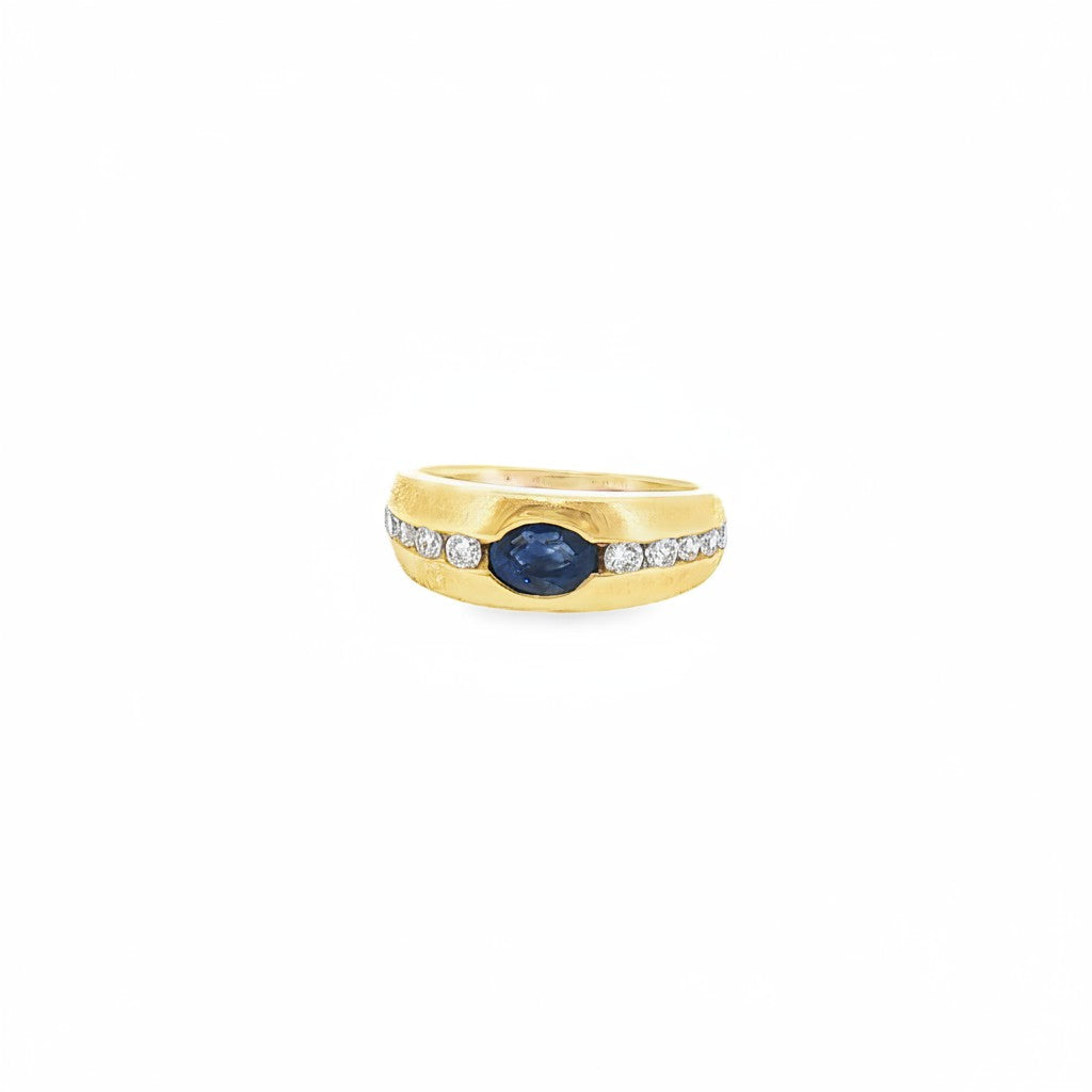 Estate Sapphire & Diamond Ring-Bijoux Village Fine Jewellers