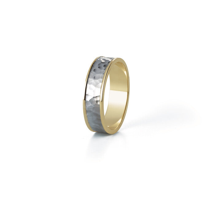 Two-tone band-Bijoux Village Fine Jewellers