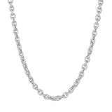 White Gold Rope Chain Necklace-White Gold-Bijoux Village Fine Jewellers
