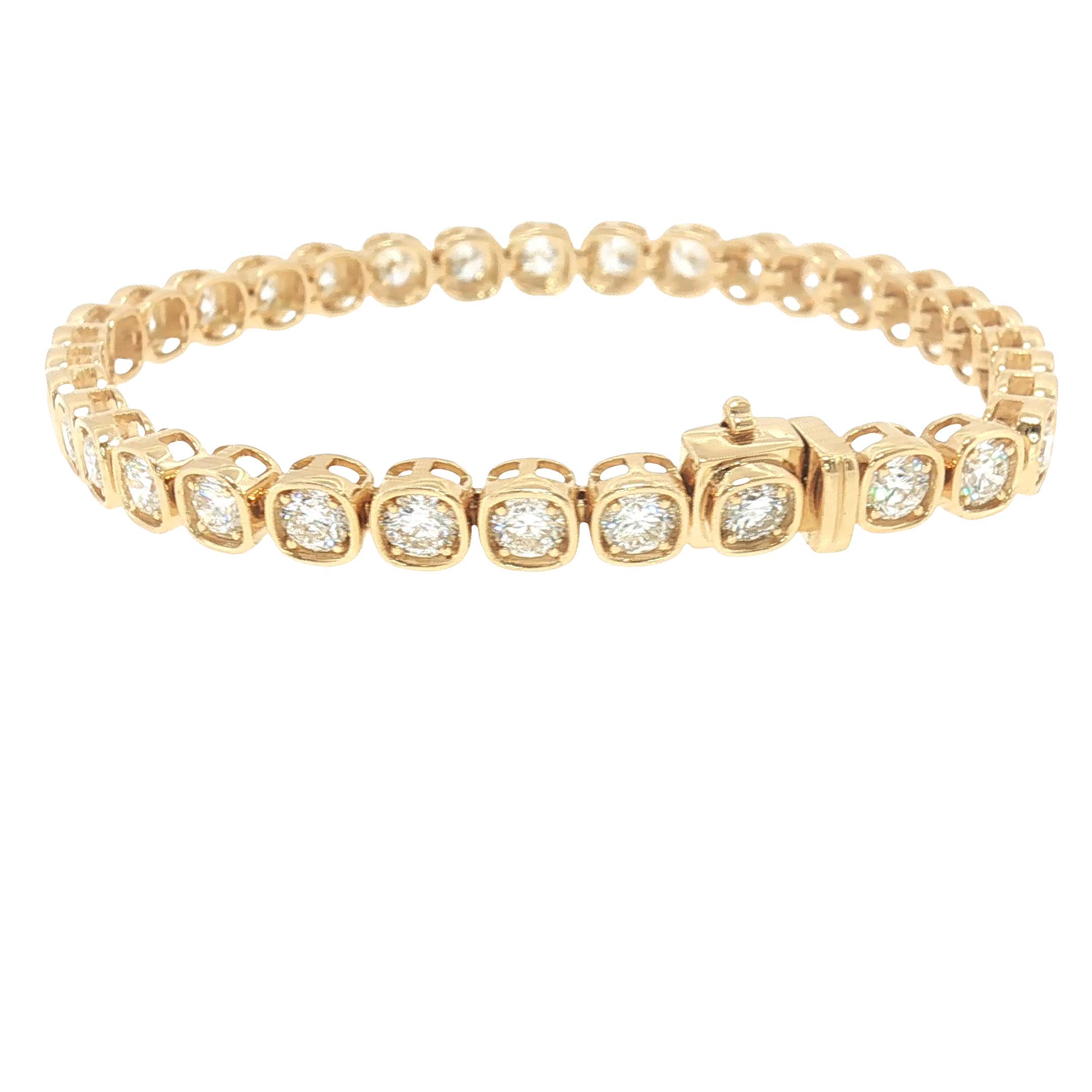 Golden Radiance Diamond Tennis Bracelet-Diamond Bracelets-Bijoux Village Fine Jewellers