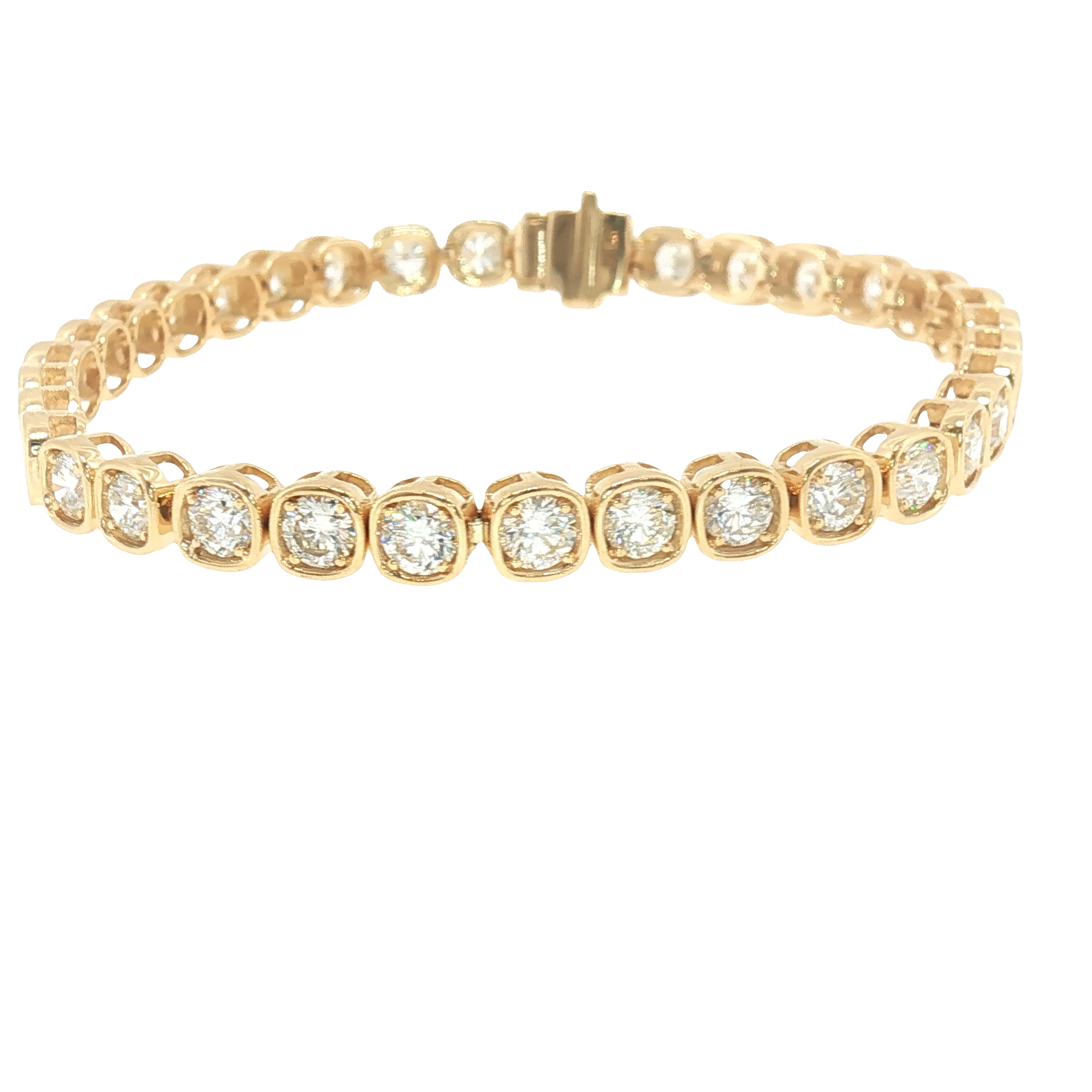 Golden Radiance Diamond Tennis Bracelet-Diamond Bracelets-Bijoux Village Fine Jewellers