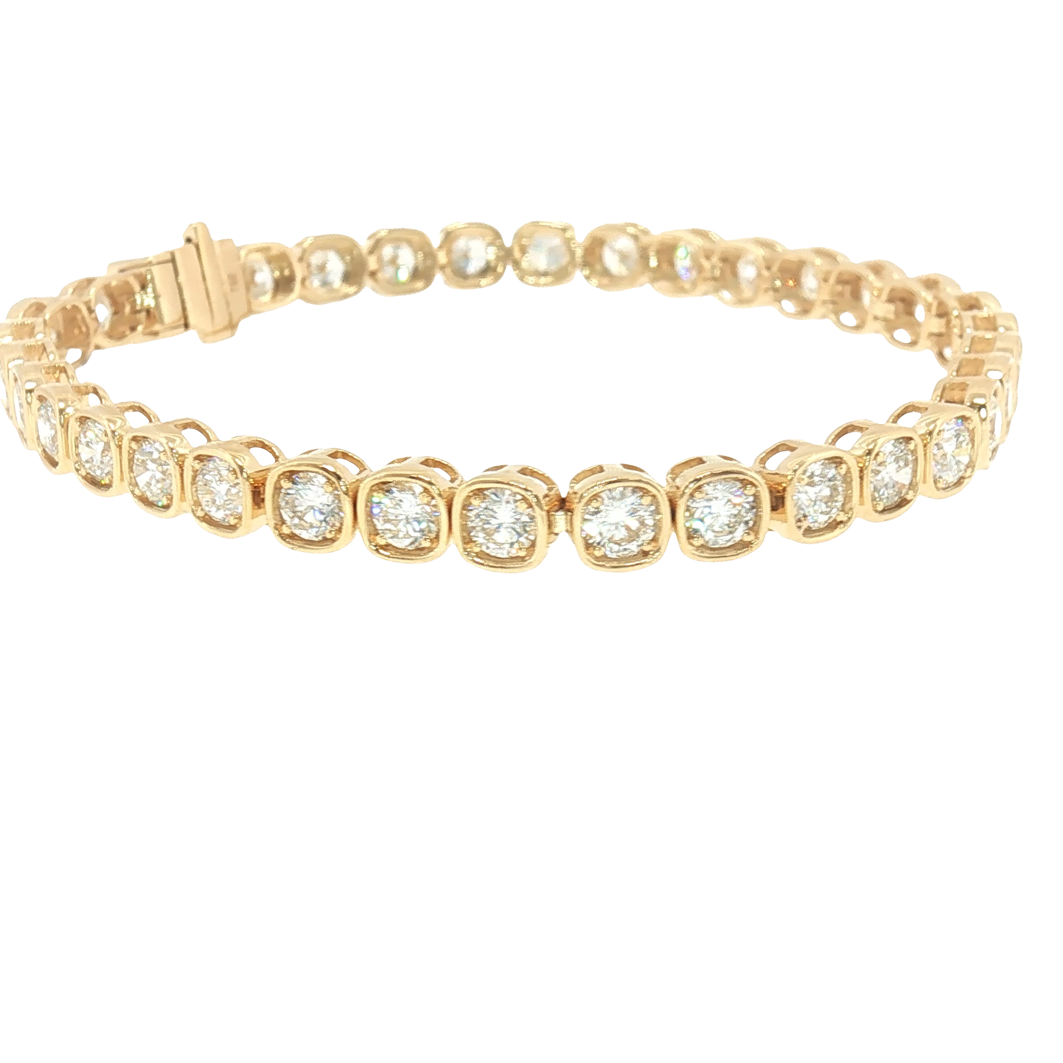 Golden Radiance Diamond Tennis Bracelet-Diamond Bracelets-Bijoux Village Fine Jewellers
