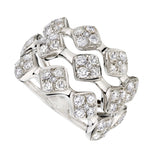 Three Row Diamond Statement Ring – 1.92 CTs-18 Karat-Bijoux Village Fine Jewellers
