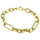 Oval Link Bracelet-10 Karat-Bijoux Village Fine Jewellers