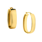 Bold Oval Hoop Earrings-14 Karat-Bijoux Village Fine Jewellers