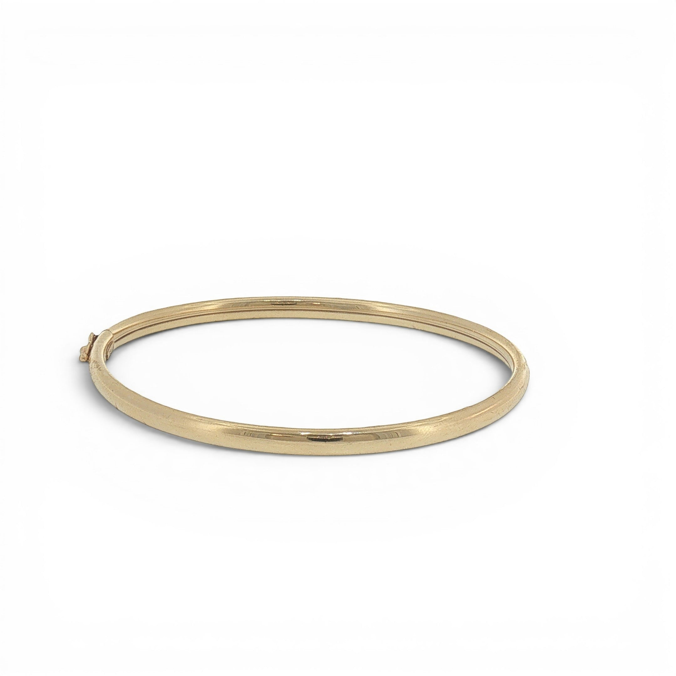 14K Yellow Gold Classic Bangle Bracelet-Bijoux Village Fine Jewellers
