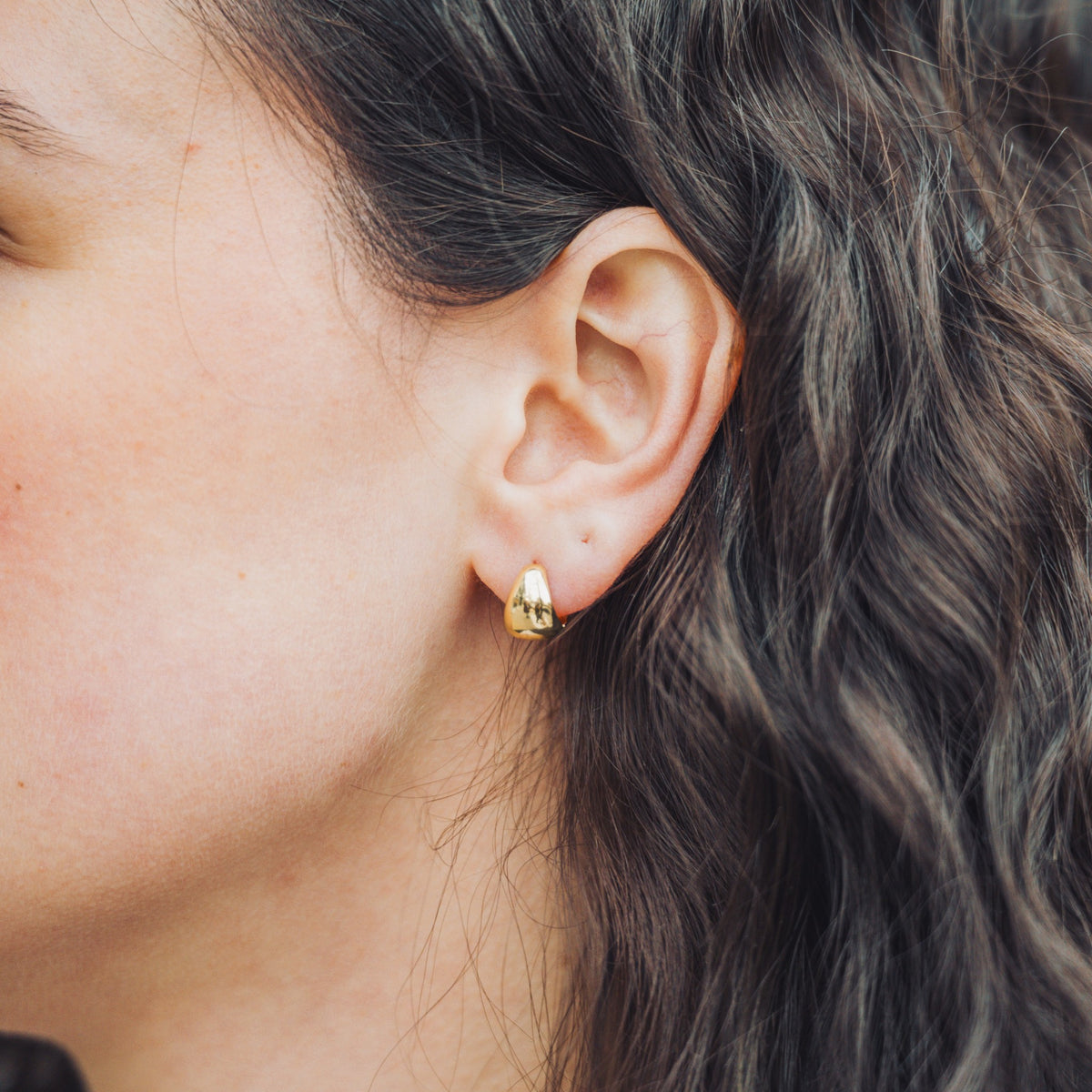 Sculpted Hoop Earrings-Bijoux Village Fine Jewellers
