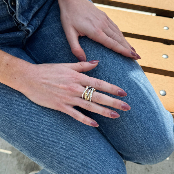 Luxe Fusion Diamond Ring-Bijoux Village Fine Jewellers