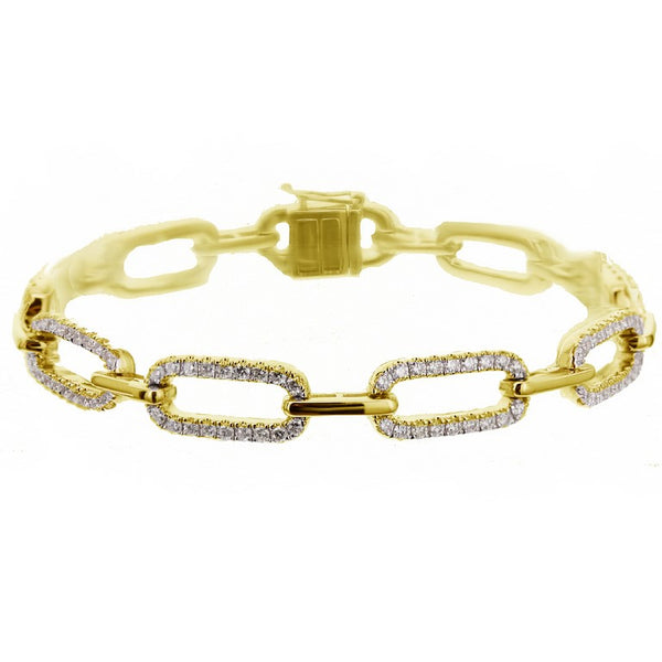 18K Diamond Chain Bracelet-Bijoux Village Fine Jewellers