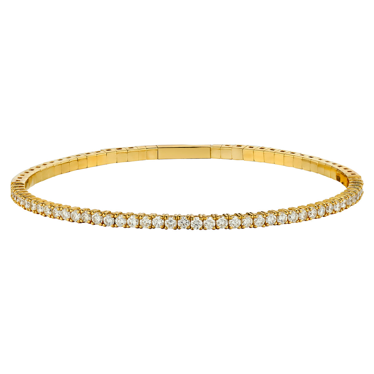Flexible Tennis Bangle Bracelet-Bijoux Village Fine Jewellers