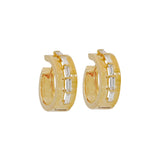 Baguette Diamond Huggies-18 Karat-Bijoux Village Fine Jewellers