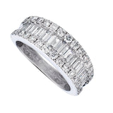 Baguette and Round Diamond Ring-Bijoux Village Fine Jewellers
