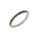Black Diamond Eternity Band-White Gold-Bijoux Village Fine Jewellers