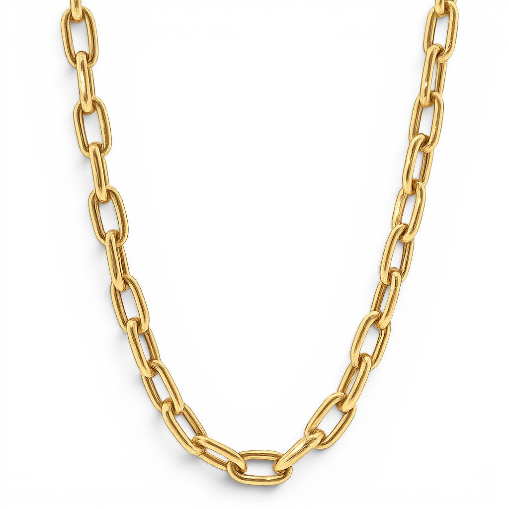 Classic Paperclip Link Necklace - 18 inches