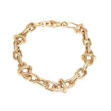 Load image into Gallery viewer, 14 Karat Yellow Gold Fancy Paper Clip Bracelet-Bracelet-Bijoux Village Fine Jewellers
