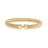 Flexible Bracelet with Diamonds-14 Karat-Bijoux Village Fine Jewellers