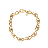 Yellow Gold Twisted Link Bracelet-14 Karat-Bijoux Village Fine Jewellers