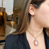 Pavé Diamond Cluster Stud Earrings-Bijoux Village Fine Jewellers