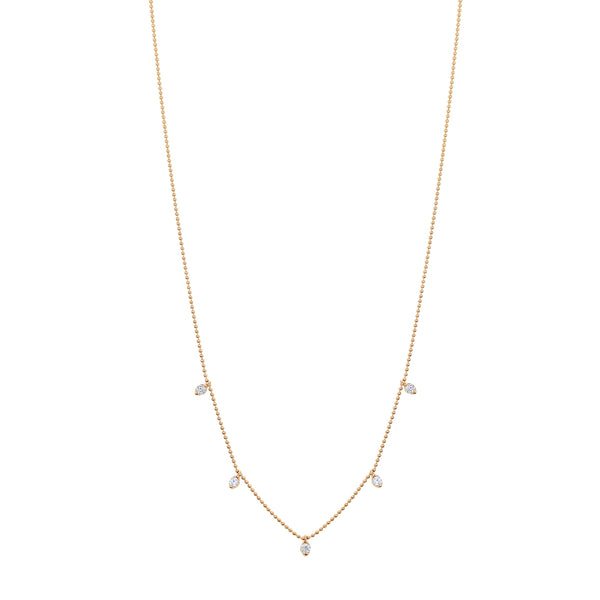 Diamond Drop Necklace-18 Karat-Bijoux Village Fine Jewellers