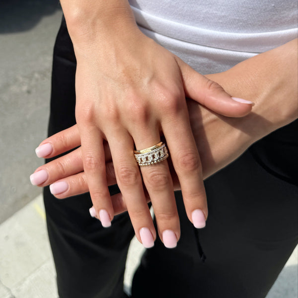Diamond Pavé Multi-Band Ring-Bijoux Village Fine Jewellers