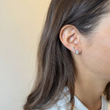 Pear-Shaped Diamond Stud Earrings-White Gold-Bijoux Village Fine Jewellers