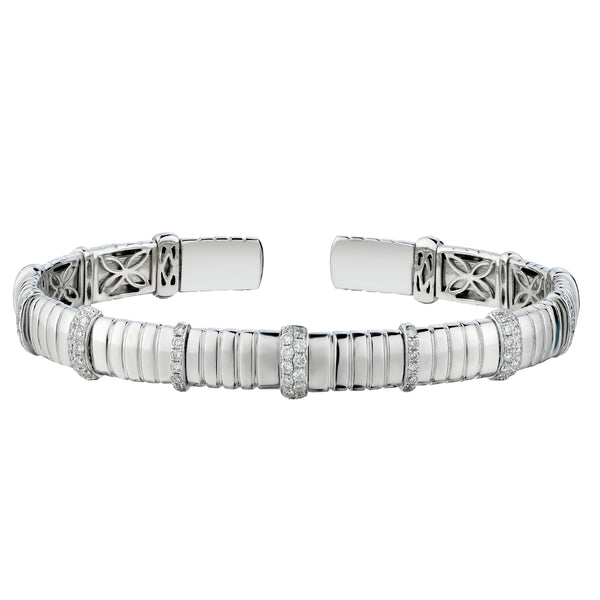 Gold & Diamond Cuff Bracelet-Bijoux Village Fine Jewellers