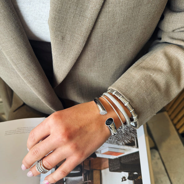Gold & Diamond Cuff Bracelet-Bijoux Village Fine Jewellers