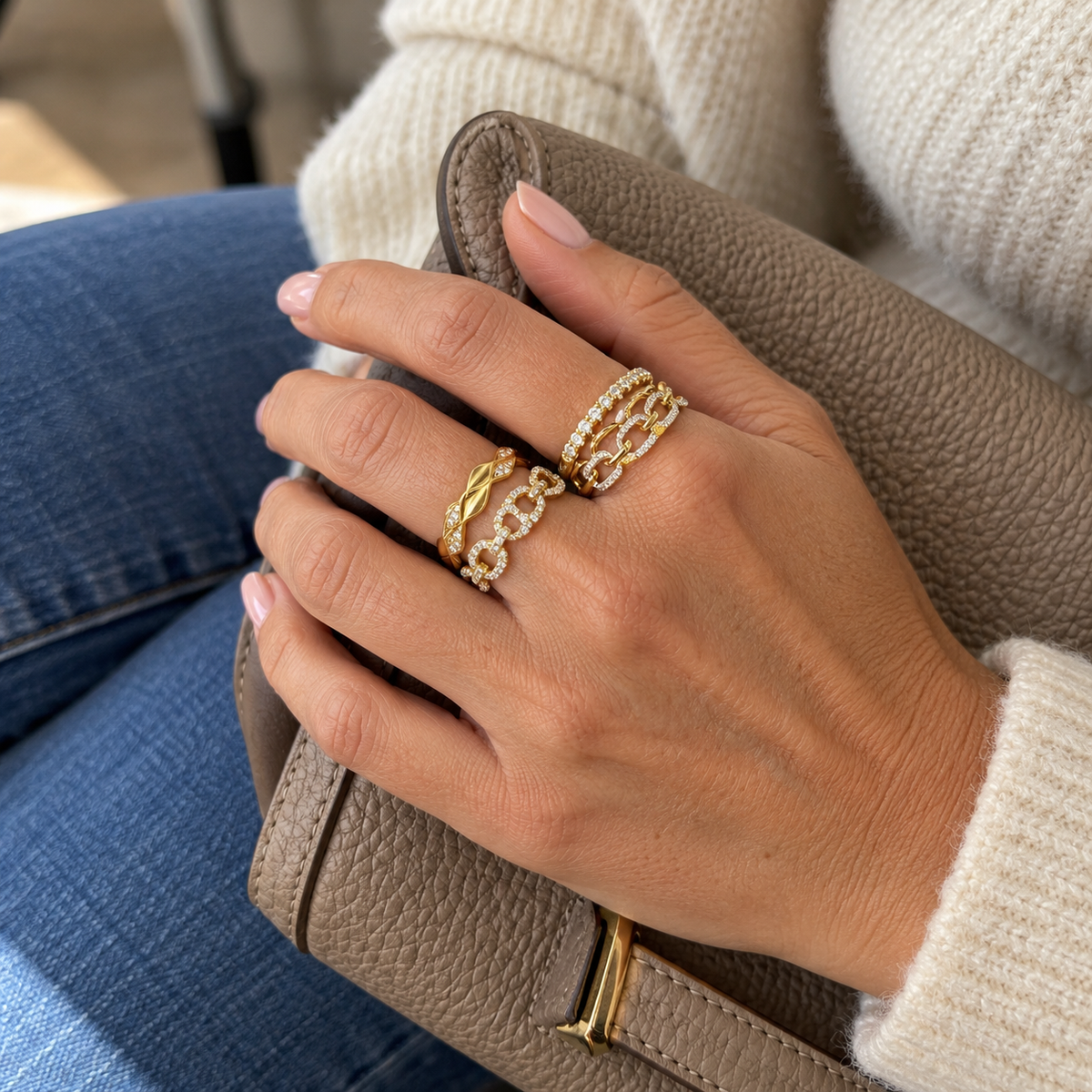 14K Yellow Gold Natural Diamond Band-Bijoux Village Fine Jewellers